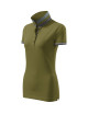 Damen-Poloshirt mit Kragen 257 avocadogrün Adler Malfinipremium