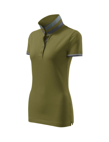 Damen-Poloshirt mit Kragen 257 avocadogrün Adler Malfinipremium