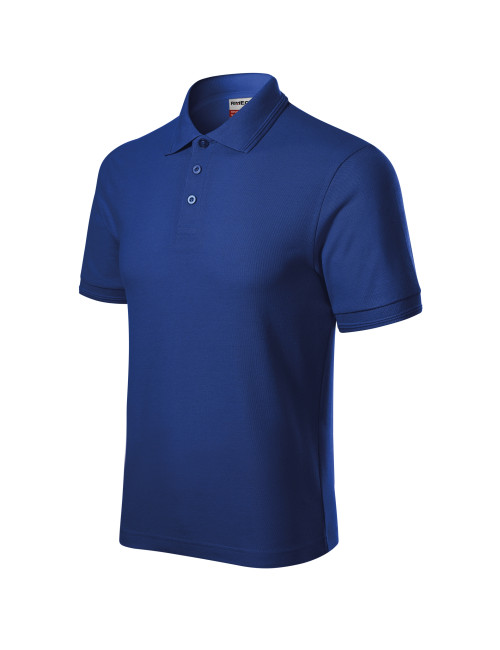 Koszulka polo męska Adler Reserve R22 chabrowa - P&M