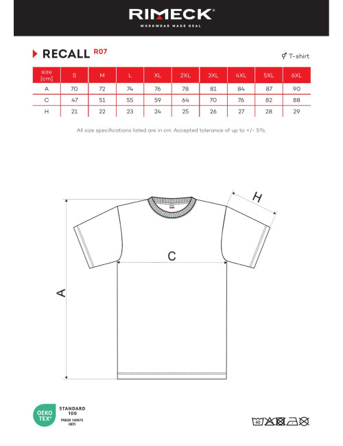 Unisex T-Shirt Recall R07 Kornblumenblau Adler Rimeck