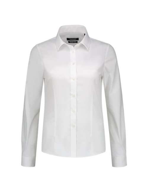 Damenbluse Adler Tricorp Fitted Stretch Blouse Weiß