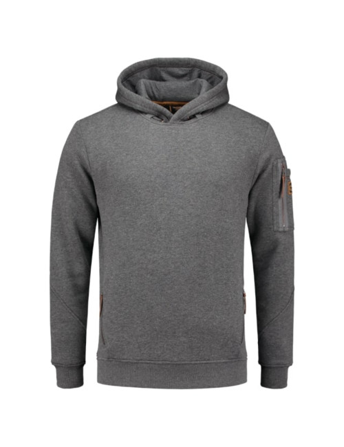 Men`s premium hooded sweater t42 stone melange Adler Tricorp