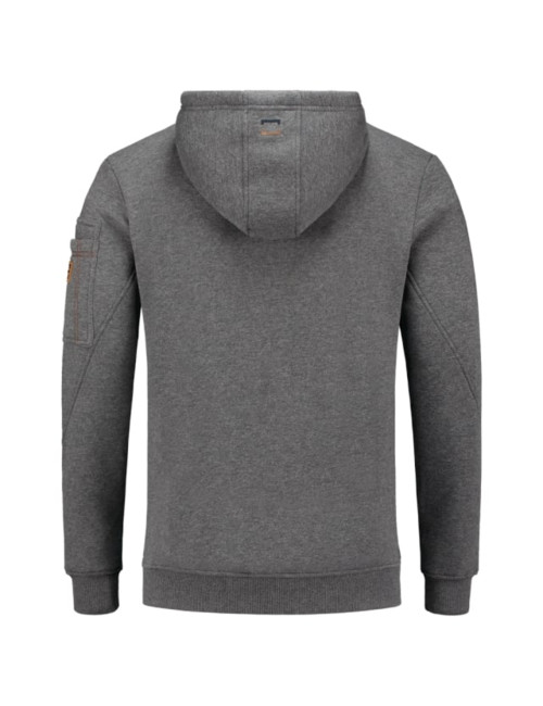 Men`s premium hooded sweater t42 stone melange Adler Tricorp