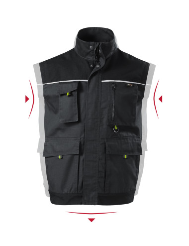 Kamizelka robocza męska Adler Rimeck Ranger W54 ebony gray - P&M