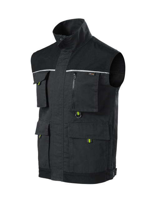 Men's Work Vest Adler Rimeck Ranger W54 Ebony Gray