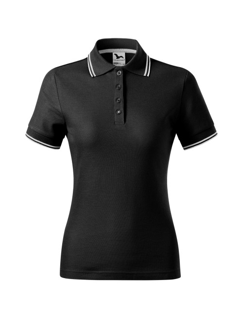 Koszulka polo damska Adler Malfini Focus 233 czarna - P&M