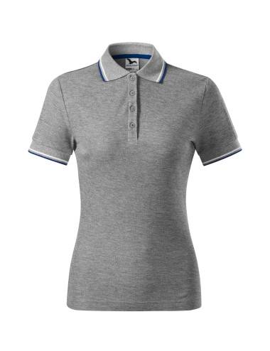 Damen-Poloshirt Focus 233 Dunkelgrau Melange Adler Malfini®