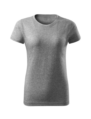 Basic Free F34 T-Shirt für Damen, dunkelgrau meliert, Malfini