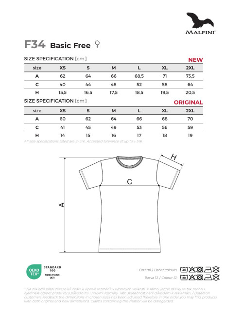 Damen Basic Free F34 T-Shirt Lila Malfini