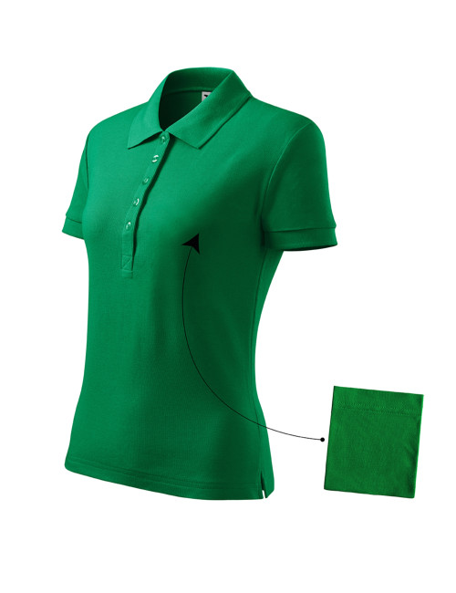 Damen-Poloshirt Baumwolle 213 grasgrün Adler Malfini®