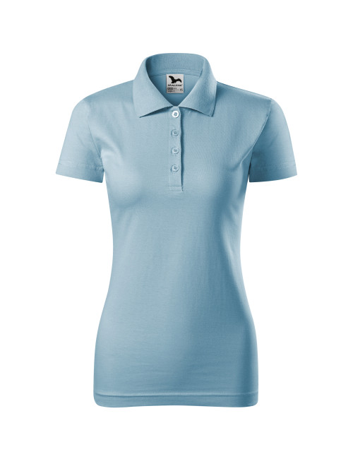Koszulka polo damska single j. 223 błękitny Adler Malfini®