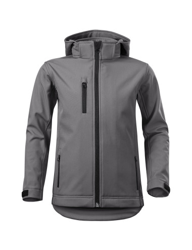 Children`s softshell jacket performance 535 steel Adler Malfini®