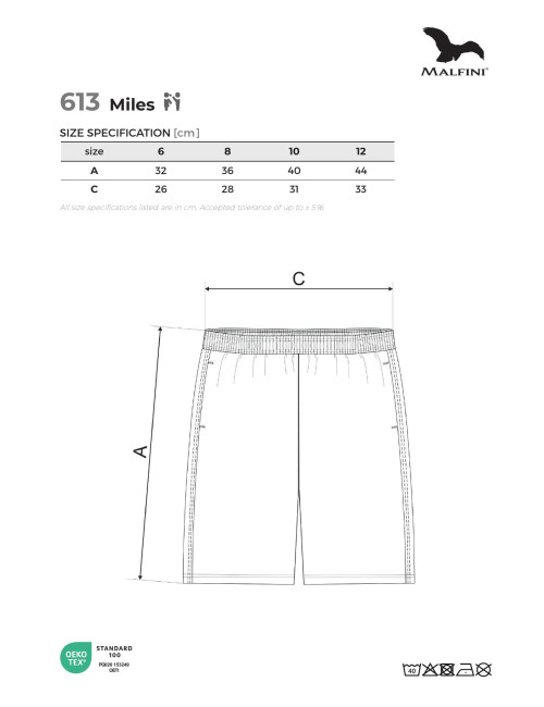 Szorty dziecięce miles 613 czerwony Adler Malfini®