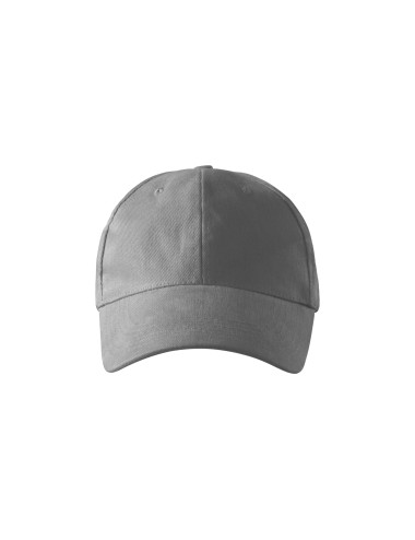 MALFINI Unisex-Cap, Six-Panel-Schnitt, 305, grauer Druck, Stickerei