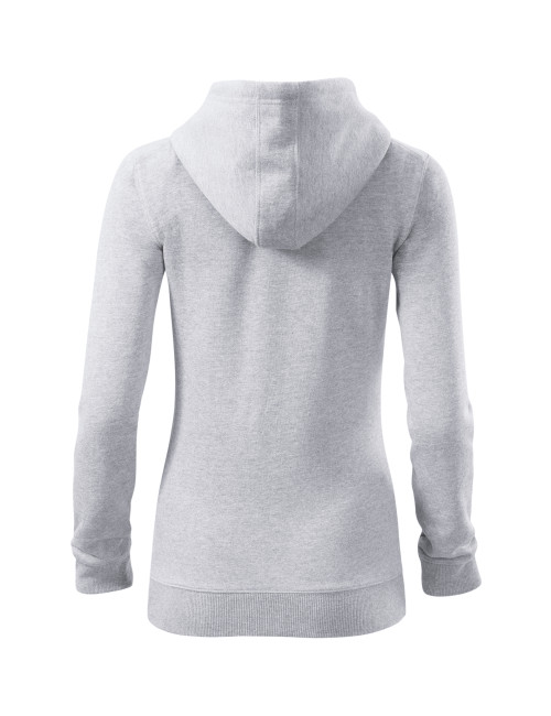 Bluza damska trendy zipper 411 jasnoszary melanż Adler Malfini®