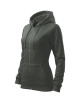 Women`s trendy zipper sweatshirt 411 dark khaki Adler Malfini®