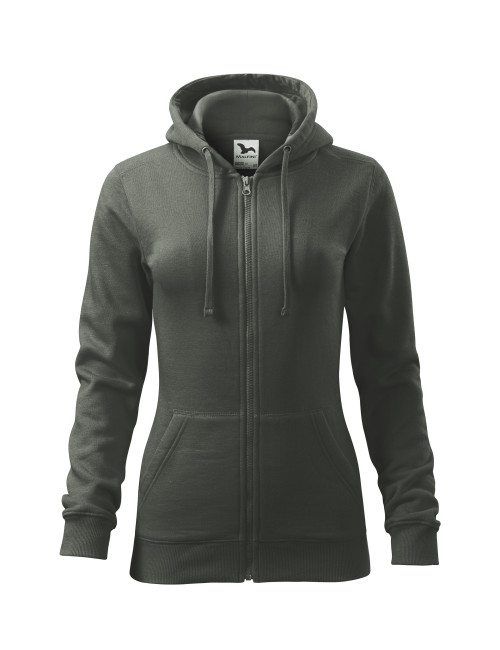 Bluza damska trendy zipper 411 ciemny khaki Adler Malfini®