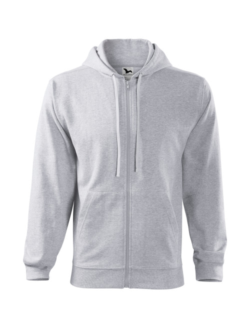 Trendiges Herren-Reißverschluss-Sweatshirt 410 Hellgrau Melange Adler Malfini®