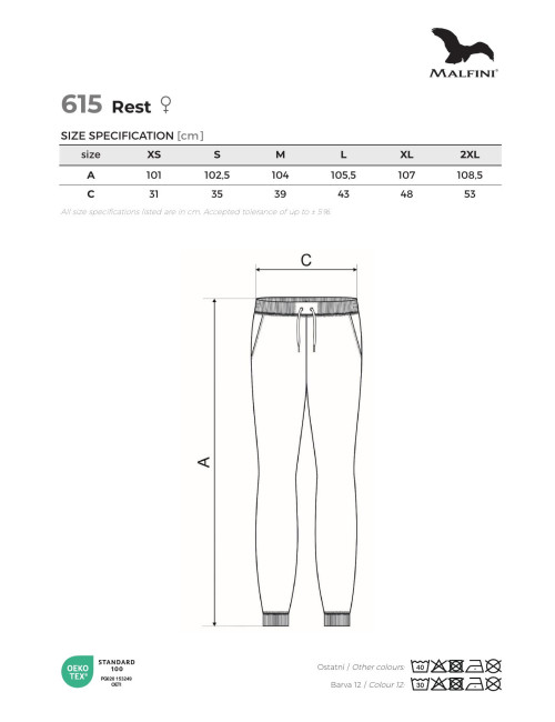 Damen-Jogginghose Rest 615 dunkelgrau meliert Adler Malfini®
