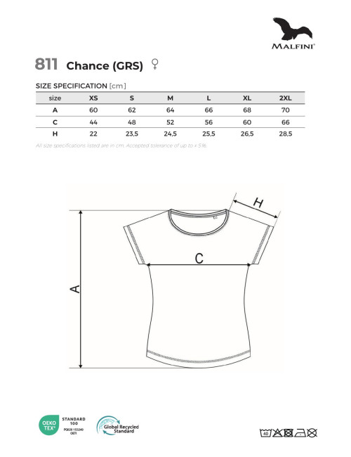 Damen-T-Shirt Chance (grs) 811 schwarz Adler Malfini®