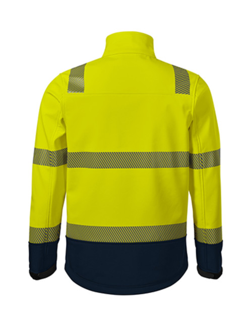 Softshell kurtka unisex hv drop 5v3 fluorescencyjny żółty Malfini Rimeck®