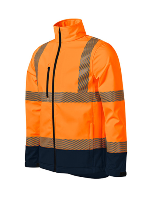 Softshell kurtka unisex hv drop 5v3 fluorescencyjny pomarańczowy Malfini Rimeck®