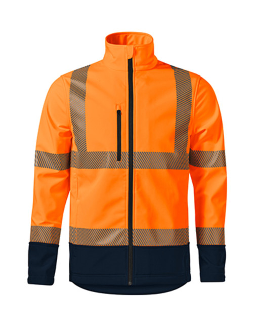 Softshell jacket unisex hv drop 5v3 fluorescent orange Malfini Rimeck®