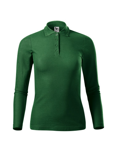 Koszulka polo damska pique polo ls 231 zieleń butelkowa Adler Malfini®