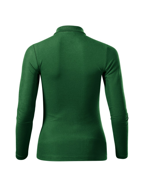 Damen-Poloshirt Piqué Polo LS 231 Flaschengrün Adler Malfini®