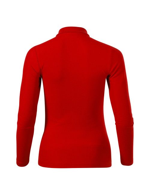Damen-Poloshirt Piqué Polo LS 231 rot Adler Malfini®