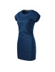 FREEDOM 178 dunkelblau Lockeres Damenkleid, Tunika, Baumwollstickerei