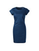 FREEDOM 178 dunkelblau Lockeres Damenkleid, Tunika, Baumwollstickerei
