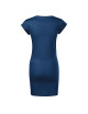 FREEDOM 178 dunkelblau Lockeres Damenkleid, Tunika, Baumwollstickerei