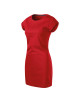 FREEDOM 178 red Loose women`s dress tunic MALFINI logo embroidery