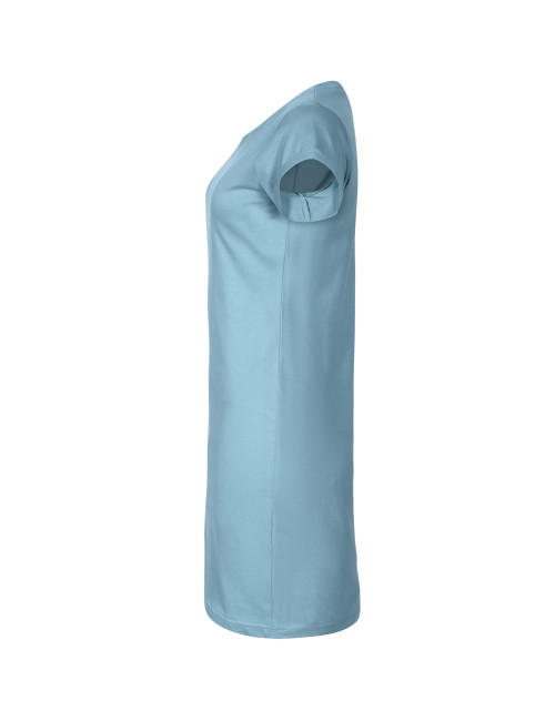 FREEDOM 178 Lockere blaue Damen-Tunika mit MALFINI-Logo-Aufdruck
