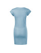 FREEDOM 178 Loose blue women`s dress tunic MALFINI logo print