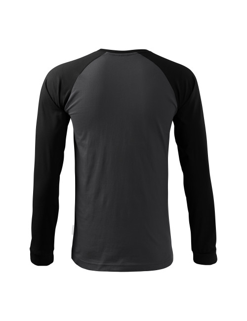 Unisex-Straßen-T-Shirt LS 130 Ebenholzgrau Malfini Rimeck®