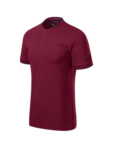 Diamant 273 Granat MALFINI Premium Herren-Poloshirt mit burgunderfarbenem Aufdruck