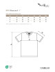 Diamond 273 garnet MALFINI Premium Koszulka polo męska bordo nadruk