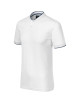Diamond 273 weißes MALFINI Premium Herren-Poloshirt mit Logo-Print und Stickerei