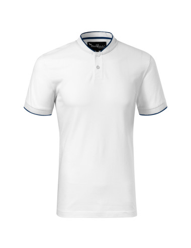 Diamond 273 weißes MALFINI Premium Herren-Poloshirt mit Logo-Print und Stickerei