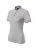 Diamant 274 silbergrau MALFINI Premium Damen Poloshirt mit Aufdruck