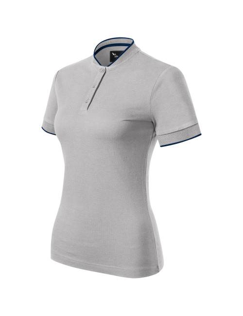 Diamant 274 silbergrau MALFINI Premium Damen Poloshirt mit Aufdruck