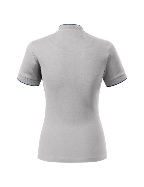 Diamant 274 silbergrau MALFINI Premium Damen Poloshirt mit Aufdruck