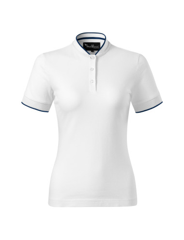 Diamond 274 weißes MALFINI Premium Damen-Poloshirt mit Logo-Stickerei