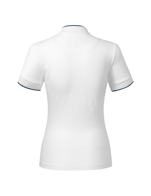 Diamond 274 weißes MALFINI Premium Damen-Poloshirt mit Logo-Stickerei