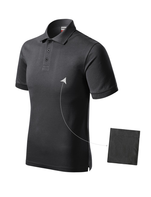Koszulka polo męska Malfini Resist Heavy Polo R20 ebony gray - P&M