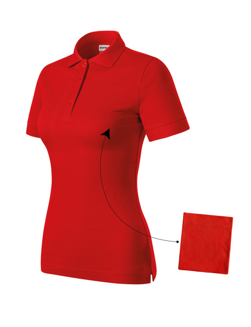 Koszulka polo damska resist heavy polo r21 czerwony Malfini Rimeck®