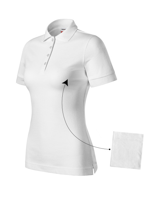 Koszulka polo damska resist heavy polo r21 biały Malfini Rimeck®