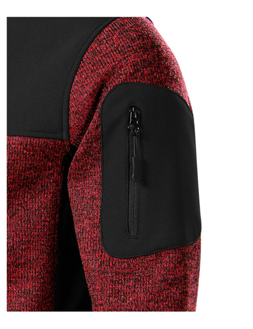 Casual 550 marlboro red men`s softshell knit jacket Malfini Rimeck